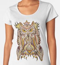 Psychedelic Night Owl Women's Premium T-Shirt
