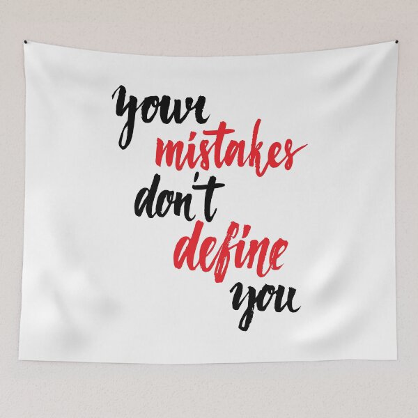 Item preview, Your Mistakes Don't Define You  Startup Inspirational Quote  designed and sold by ProjectX23.