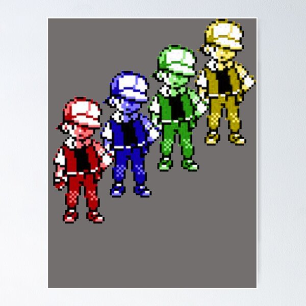 Pokemon Trainer Red from the original Pokemon games sprite is from