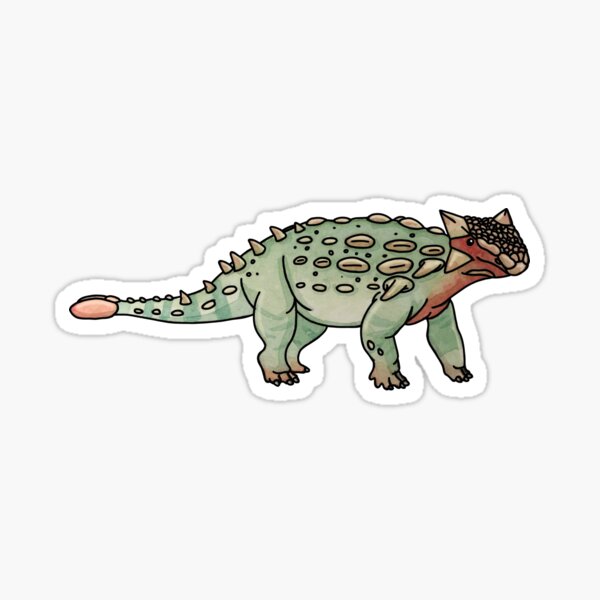 Watercolor Ankylosaurus Sticker
