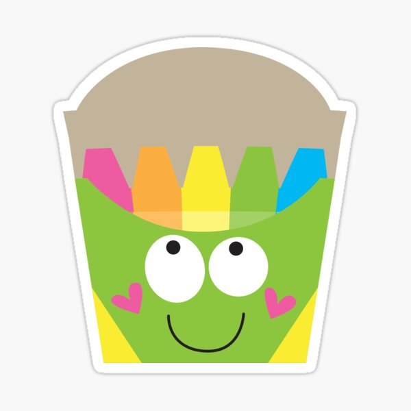 Happy Crayon Box Sticker