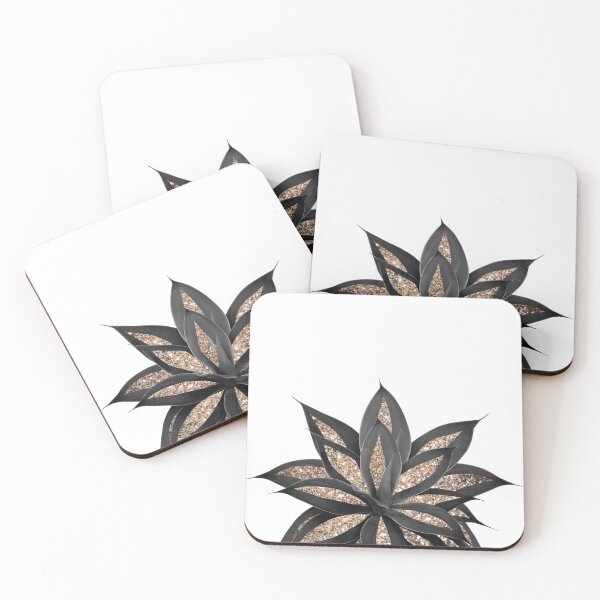 Item preview, Gray Black Agave with Gold Glam #2 (Photo of Glitter Only - Not Reflective) designed and sold by Anita's & Bella's Art.