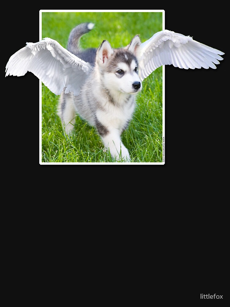 Cute Angel puppy t-shirt by littlefox