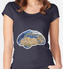 brain map Women's Fitted Scoop T-Shirt