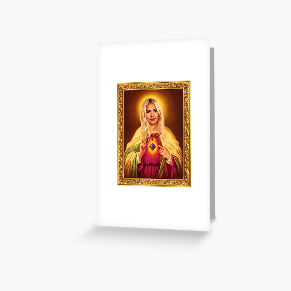 Hayley Kiyoko Lesbian Jesus Greeting Card By Hypetype Redbubble - hayley kiyoko roblox