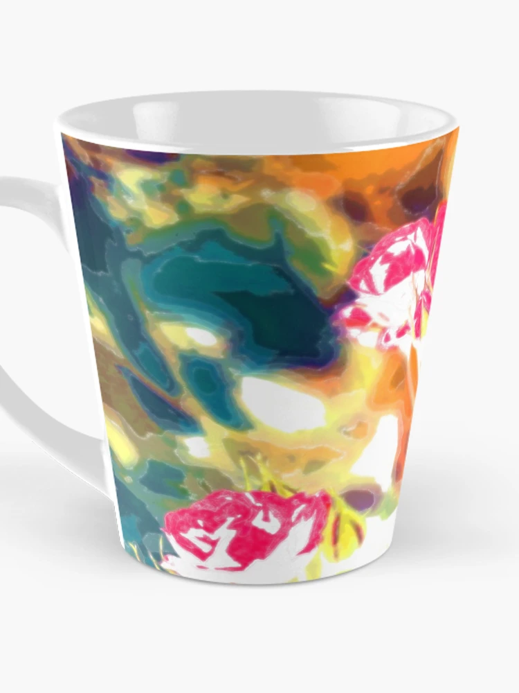 Thumbnail 3 of 4, Coffee Mug, Psychedelic Roses designed and sold by cuprum.