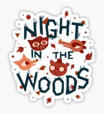 Night in the Woods - all characters night version Sticker