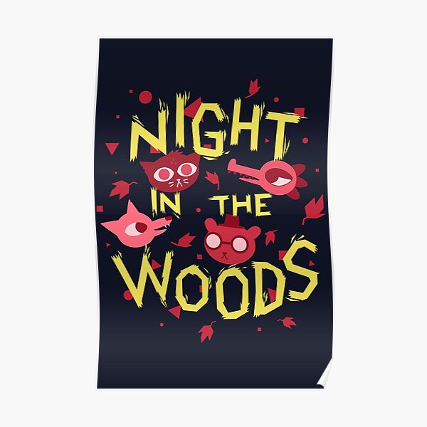 Night in the Woods - all characters night version Poster