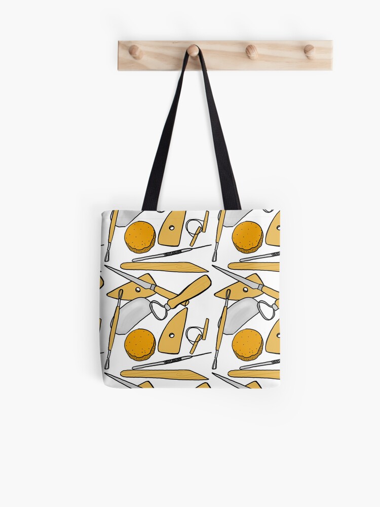 Pottery Clay Tools Ceramic Tote Bag for Sale by artcrazed