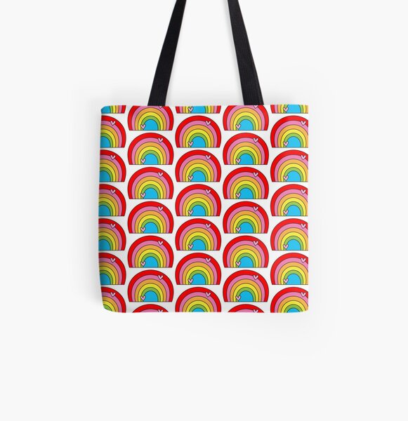 Rainbow All Over Print Tote Bag