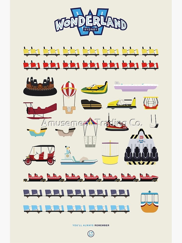 Wonderland Sydney - Ride Poster by force-wear-au