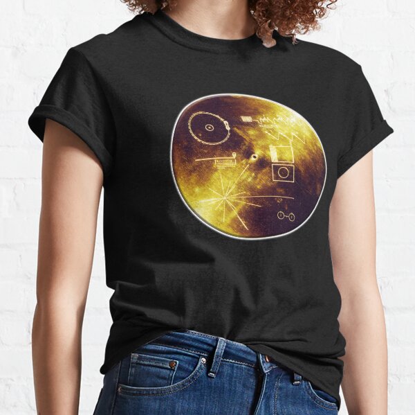 VOYAGER. Space, Golden Record, Spacecraft, Message to Aliens. Classic T-Shirt