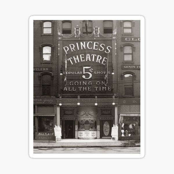 Item preview, The Princess Theatre, 1910. Vintage Photo designed and sold by historyphoto.