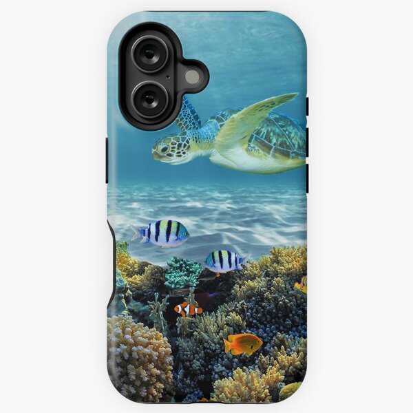 Vista previa del artículo con la obra «Fondo de arrecife de coral acuático», diseñado y vendido por AnimalCreations.
