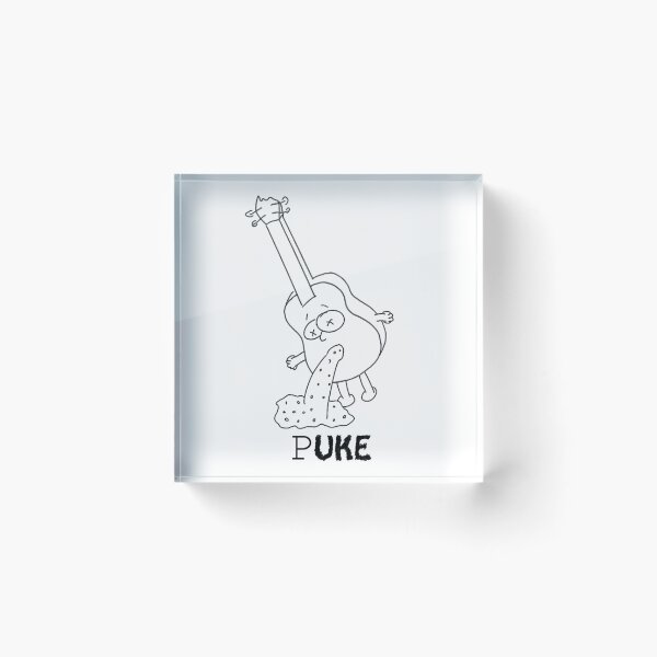 Item preview, Puke (Black logo) designed and sold by Ukeledu.