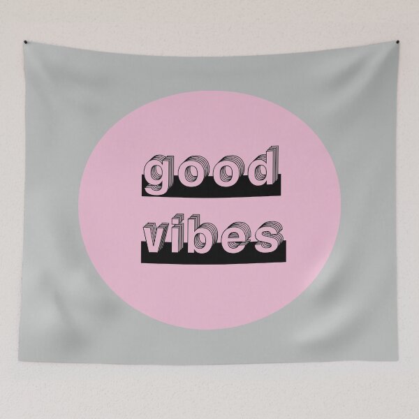 Item preview, Pink Good Vibes Logo designed and sold by PageTheFlip.