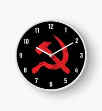 Russisches kommunistisches "Hammer & Sichel" Emblem (rot) Uhr
