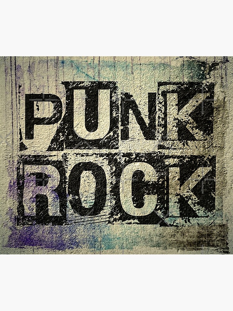 Punk Rock - Black Grunge Block by BobbyG305
