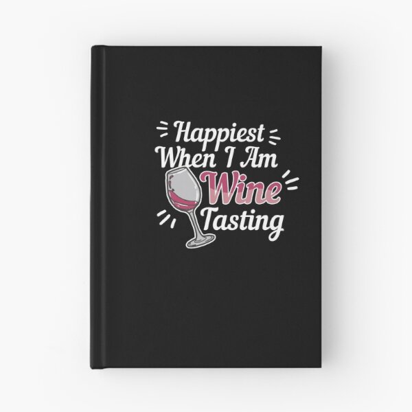 Artikelvorschau, Wine Lover Happiest When I Am Wine Tasting Gift Idea entworfen und verkauft von haselshirt.