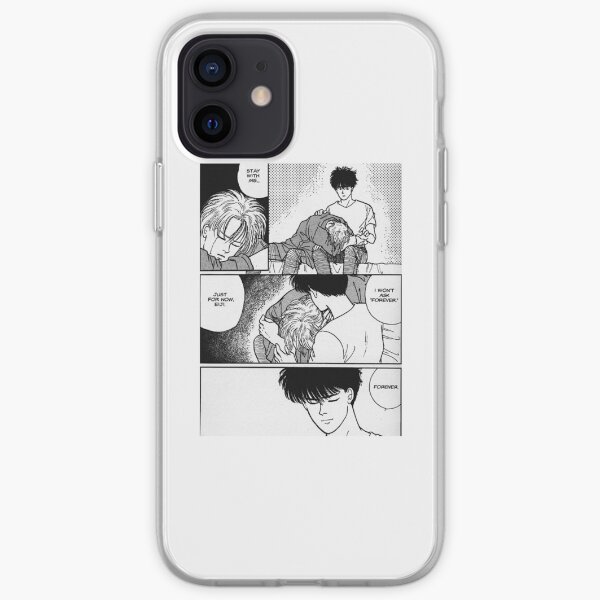 BANANE POISSON CENDRE x EIJI RESTEZ AVEC MOI POUR TOUJOURS Coque souple iPhone