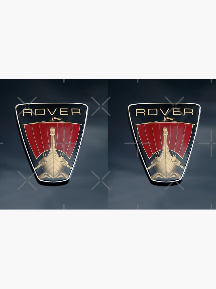 Classic Rover P6 Viking ship badge (black background) by matt145qv
