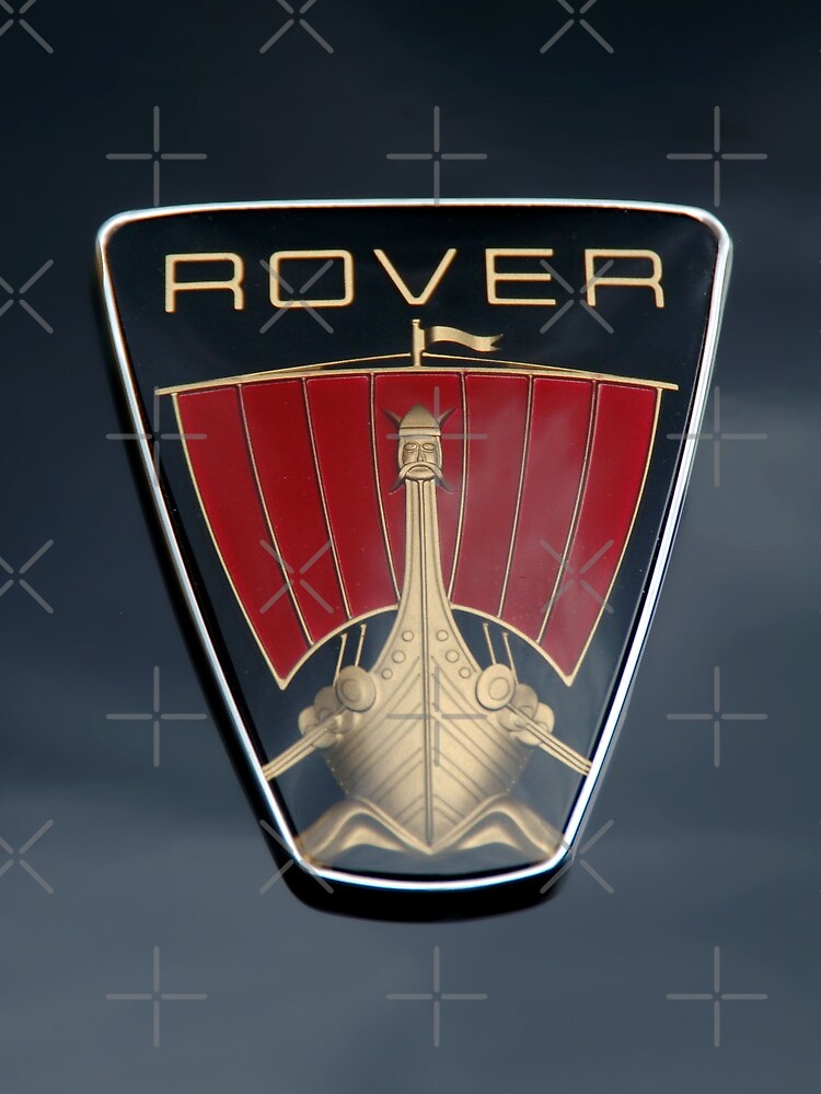 Classic Rover P6 Viking ship badge (black background) by matt145qv