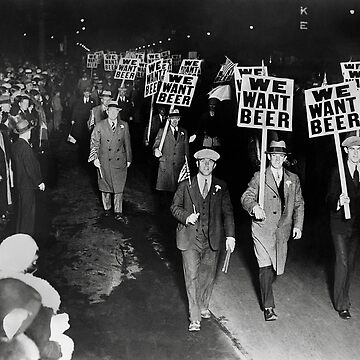 Artwork thumbnail, We Want Beer! Prohibition Protest, 1931. Vintage Photo by historyphoto