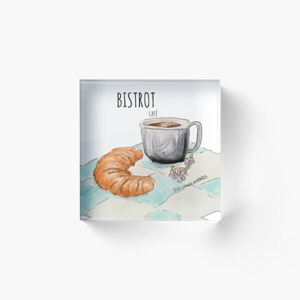 Bistrot café Acrylic Block