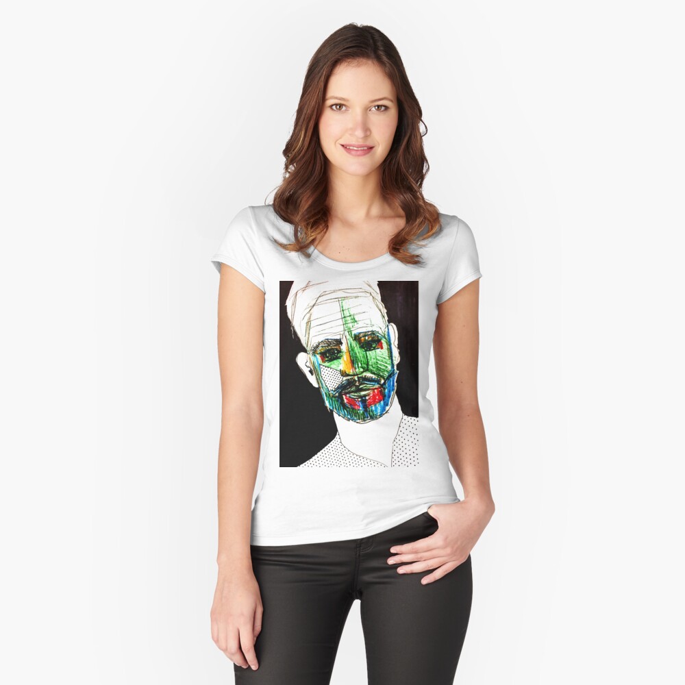 Item preview, Fitted Scoop T-Shirt designed and sold by ManzardCafe.