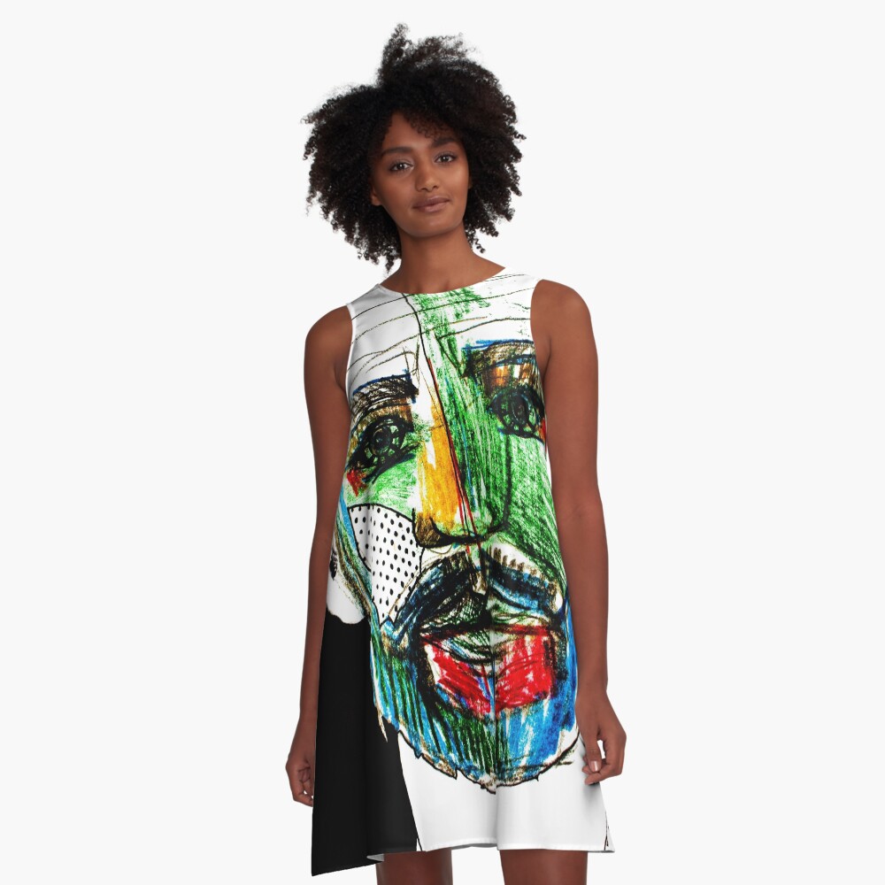 Item preview, A-Line Dress designed and sold by ManzardCafe.
