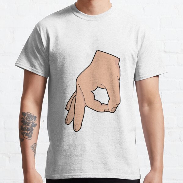 Haha Made You Look Funny Finger Circle Hand Game Gag Gift T-Shirt