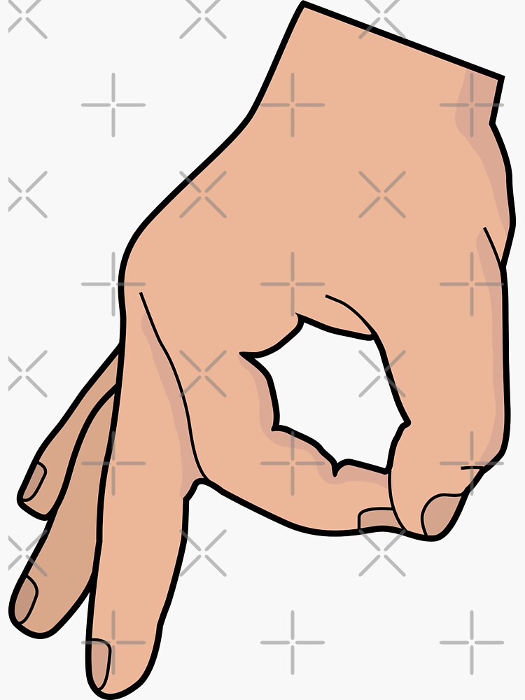 the-circle-hand-game-sticker-by-kcgfx-redbubble