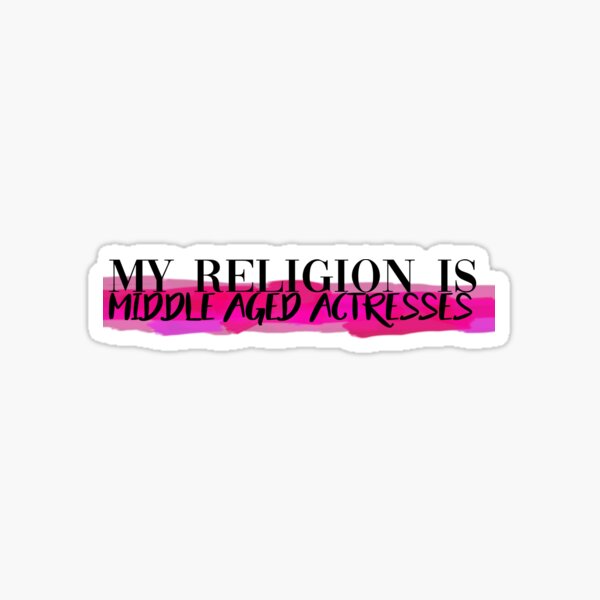 Middle-Aged-Schauspielerinnen Sticker