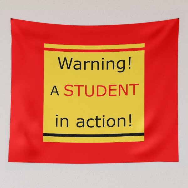 Item preview, Warning! A student in action! designed and sold by Tiia Vissak.