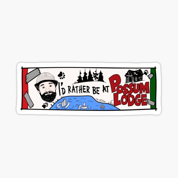 Possum Lodge. Sticker