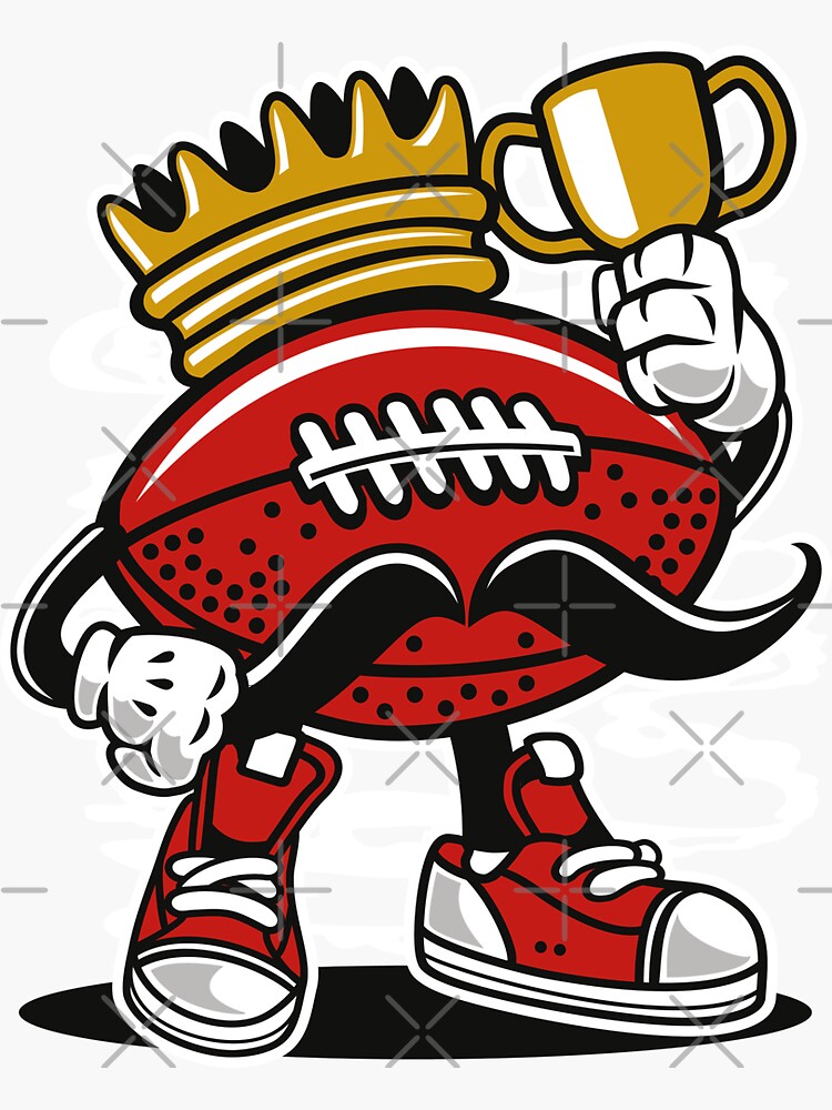 "Football King" Sticker by MCYouTube Redbubble