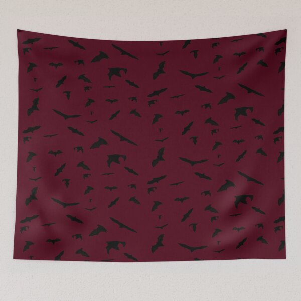 Item preview, Bats on burgundy #4d0013 designed and sold by AHELENE.