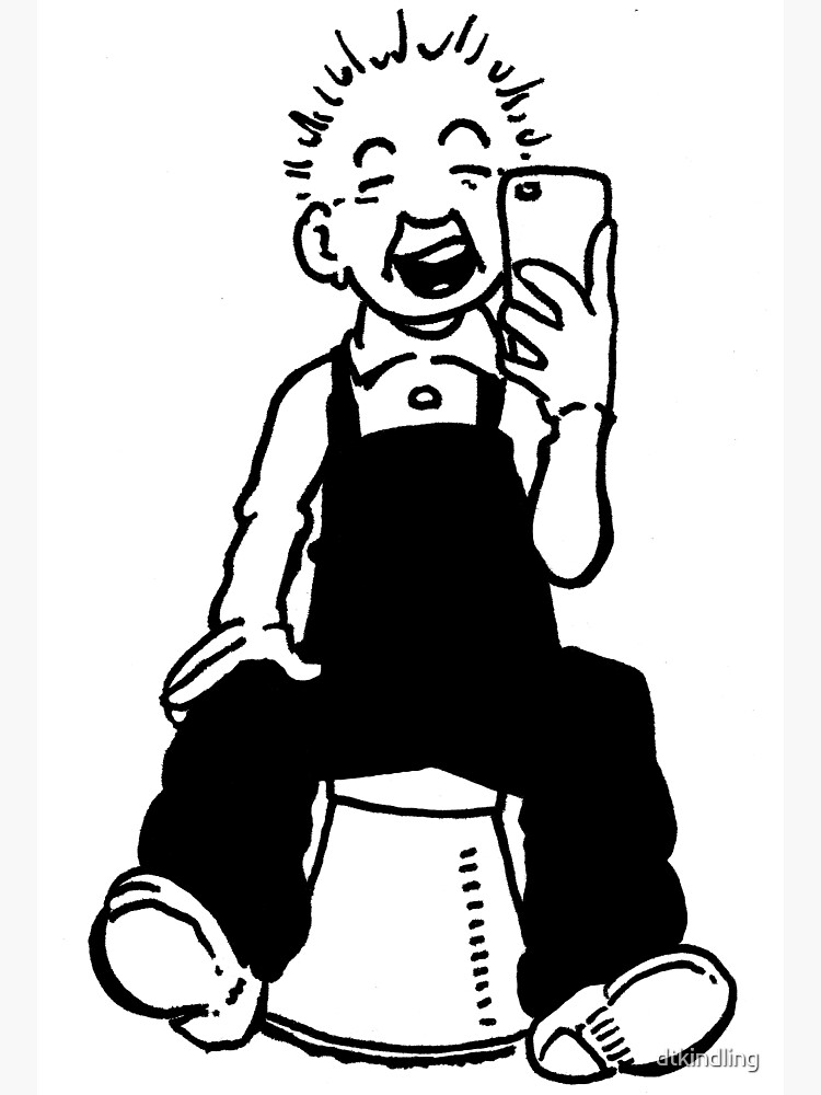 "Oor Wullie Selfie" Sticker for Sale by dtkindling Redbubble