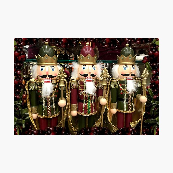 Christmas Nutcracker Trio Photographic Print