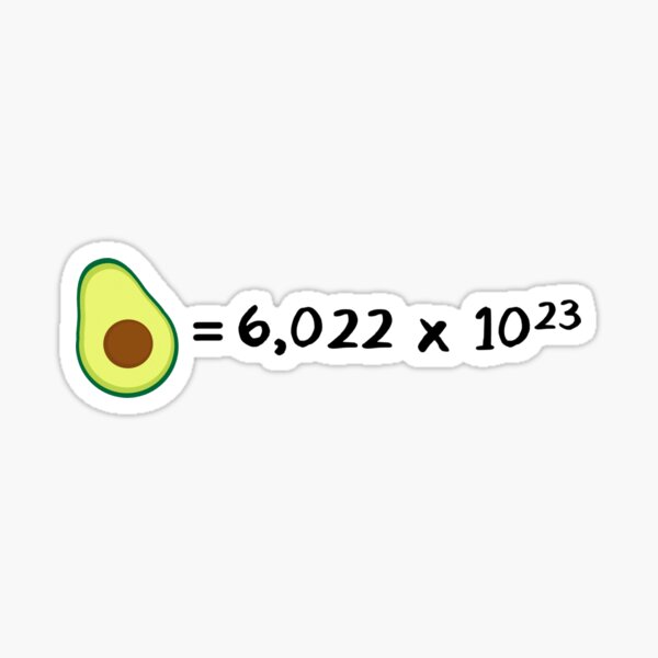 Avogadro Avocado Sticker