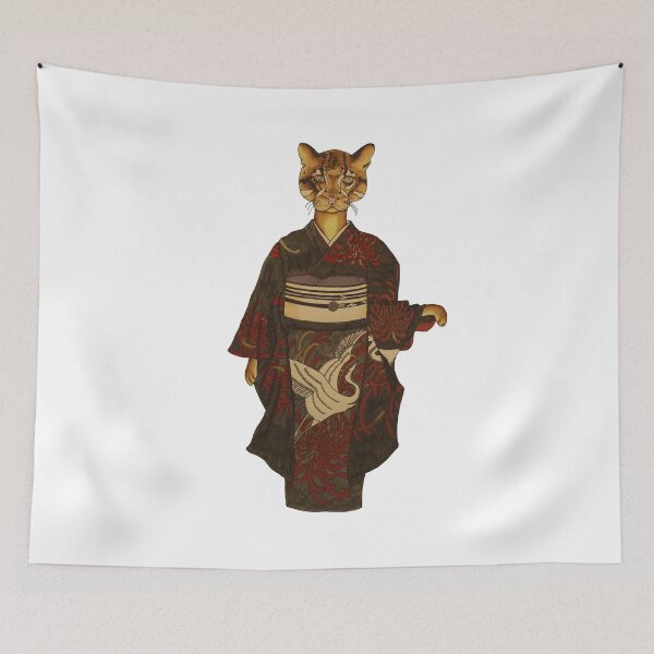 Item preview, Clouded Leopard in Kimono designed and sold by onyxoracle.