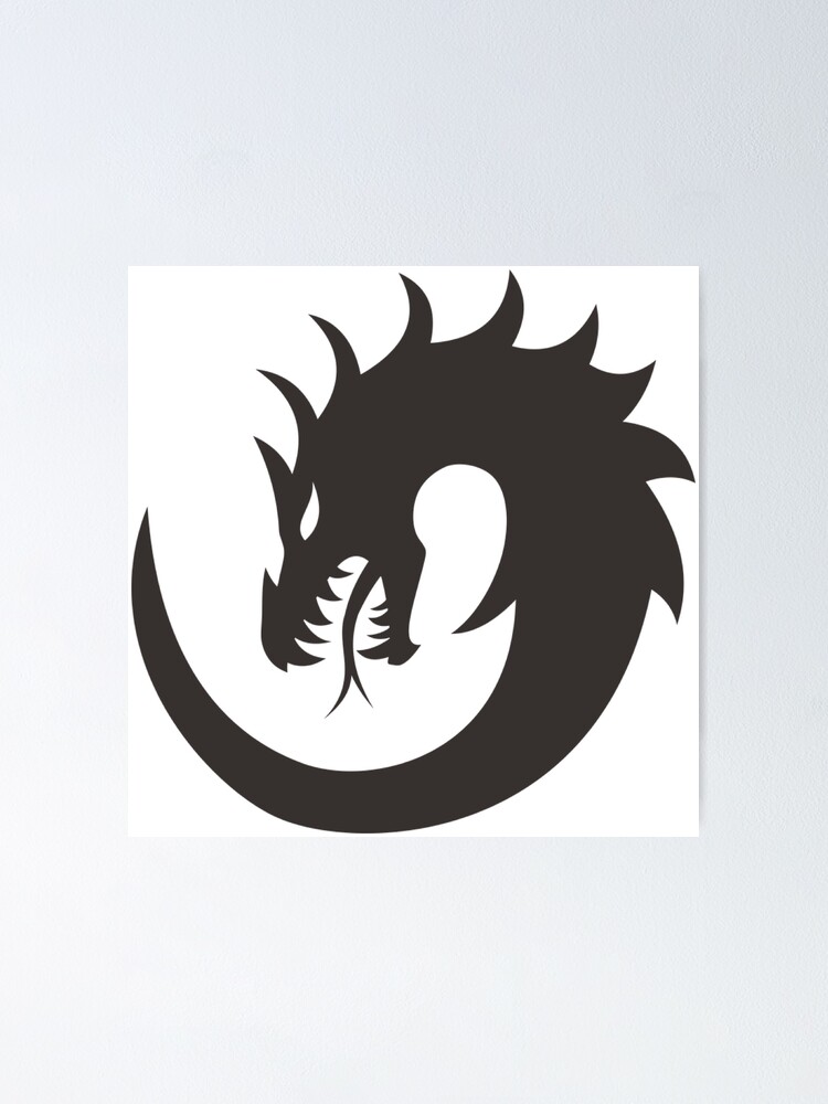 Dragon Emblem Poster By Crancboi Redbubble