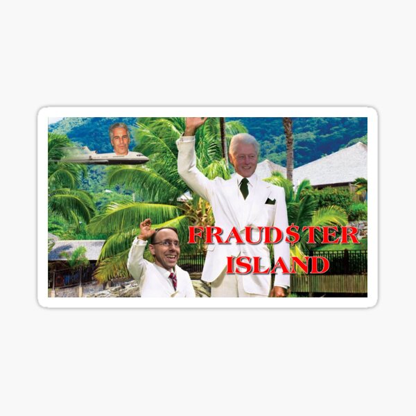Fraudster Island Sticker