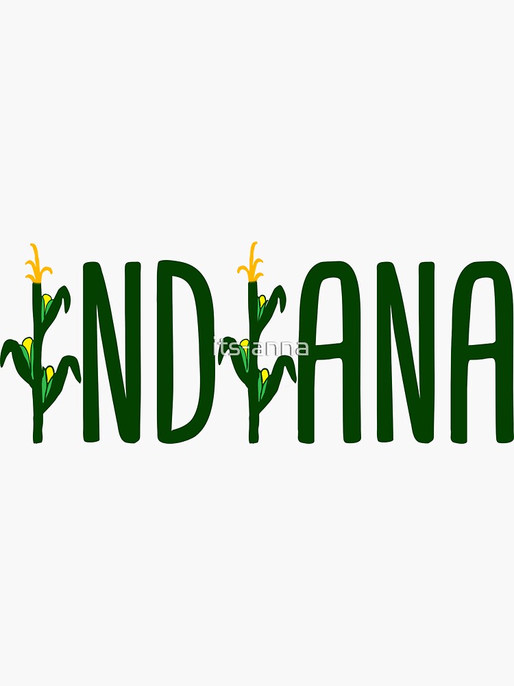 Indiana Corn Sticker