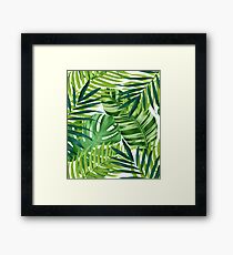 Lámina enmarcada Tropical leaves III