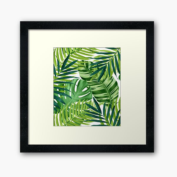 Tropical leaves III Framed Art Print