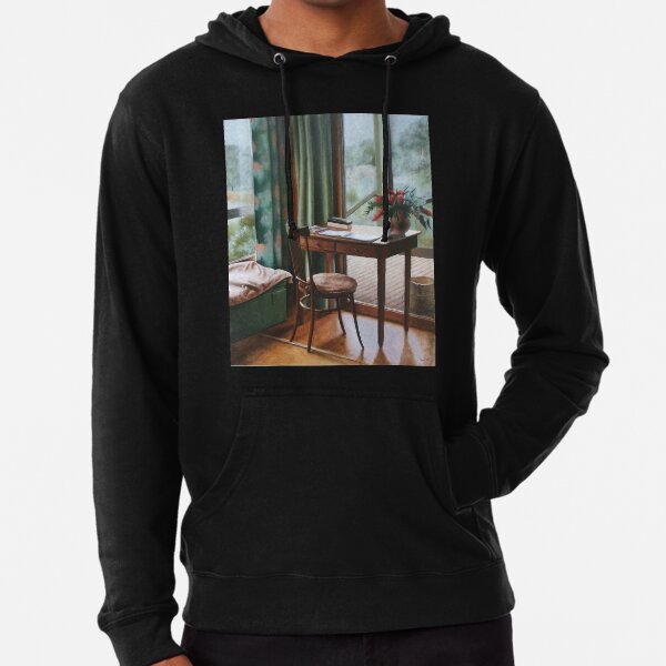 The Guest Book at the Gramps - Oil painting by Avril Thomas - Adelaide / South Australia Artist Lightweight Hoodie
