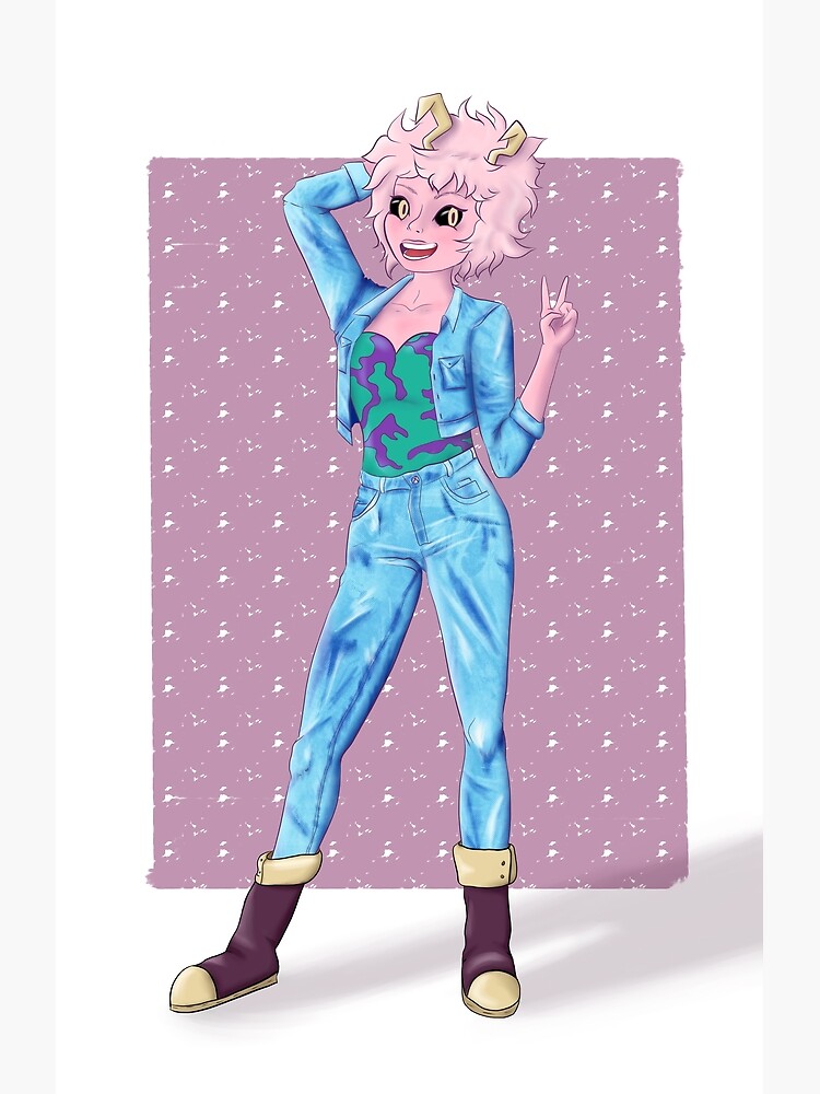 Ashido Mina Acid Wash Poster By Corporealfig Redbubble