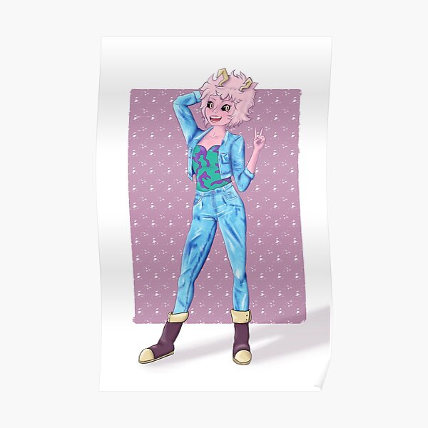 Ashido Mina Acid Wash Poster For Sale By Corporealfig Redbubble