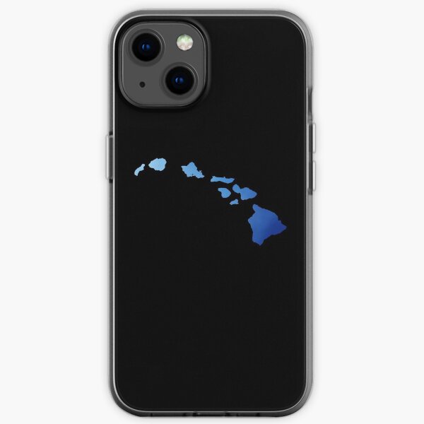 Hawaiian Islands - Blue iPhone Soft Case